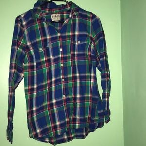 Long sleeve plaid shirt